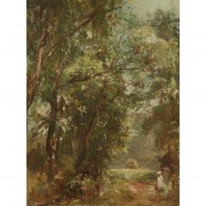 WINGATE James Lawton 1846-1924,PATH THROUGH WILLOW TREES, SUMMER,Lyon & Turnbull GB 2023-02-07