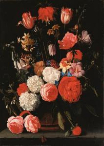 WINGHE van Bartholomé,Roses, parrot tulips, narcissi, dahlias and other ,Christie's 1998-12-16