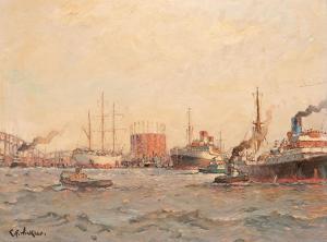 WINKLER HAGEDORN Carl Friedrich 1897,Port of Hamburg,Subastas Segre ES 2024-02-06