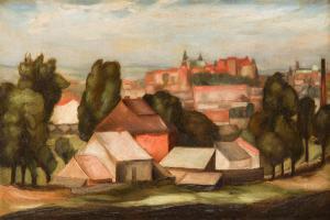 WINKLER Konrad 1882-1962,View of Krakow,Desa Unicum PL 2020-06-30