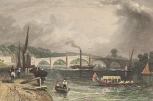 WINKLES Henry 1801-1860,Richmond Bridge,888auctions CA 2022-08-25