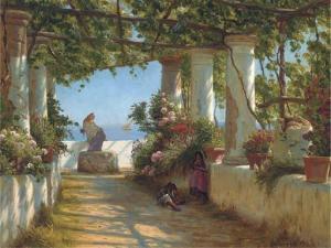 WINNERWALD Emil 1859-1934,Dolce Far Niente on a South Italian verandah,1913,Christie's GB 2004-11-04