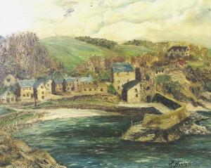 WINSLADE V.L,a boy fishing by a river bank,Batemans Auctioneers & Valuers GB 2017-05-06