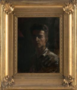 WINTER Charles Allan 1869-1942,Self-portrait of the artist,Eldred's US 2023-07-27