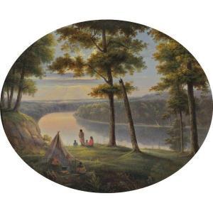 WINTER George 1810-1876,INDIAN ENCAMPMENT ON THE PLATTE RIVER,Sotheby's GB 2010-09-29