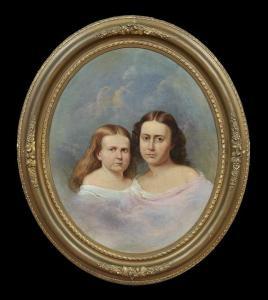 WINTER George 1810-1876,Sisters,1830,New Orleans Auction US 2014-03-15