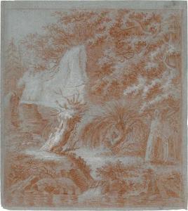 WINTER Johann Georg 1707-1770,Flusslandschaft mit Weidenstumpf,Galerie Bassenge DE 2020-06-03