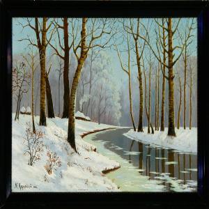 WINTER Michael 1946,Forest scenery,1910,Bruun Rasmussen DK 2008-11-17