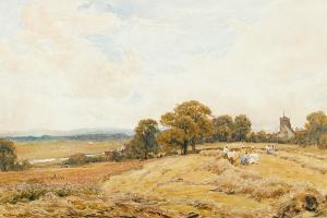 winter r. thorne 1800-1900,Harvest scene,Sotheby's GB 2007-10-25