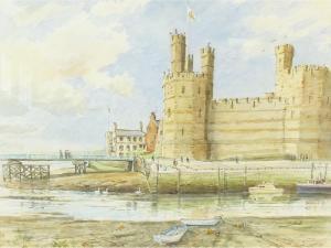 WINTER ROBERTS ALISTER 1900-1900,View of Caernarfon Castle,1998,Capes Dunn GB 2015-05-27