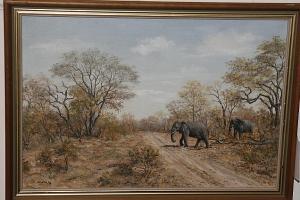 WINTER W.F 1874-1958,Elephants in the African Bush,1884,Bonhams GB 2008-02-29