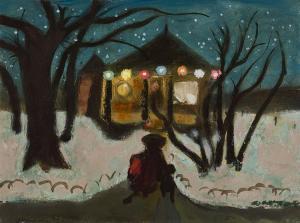 WINTER William Arthur 1909-1996,Christmas Lights,1982,Heffel CA 2024-02-29