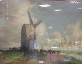 WINTER William Tatton 1855-1928,Fenland Windmills,1908,Cheffins GB 2015-11-05