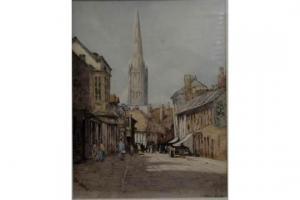 WINTER William Tatton 1855-1928,Salisbury Cathedral from St Annes,Andrew Smith and Son GB 2015-10-27