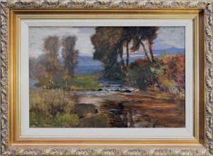 WINTERBOTTOM Austin 1860-1919,Countryside Landscape with Stream,Halls GB 2021-07-07