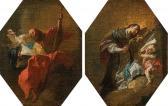 WINTERHALDER Josef 1743-1807,Saint John of Nepomuk & Matthew the Apos,c.1780,im Kinsky Auktionshaus 2020-06-23