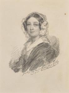 WINTERHALTER Franz Xaver 1805-1873,Portrait de Madame Louis,Artcurial | Briest - Poulain - F. Tajan 2023-09-26