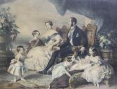 WINTERHALTER Franz Xaver 1805-1873,Young Queen Victoria, Prince Albert and ,1805,Canterbury Auction 2016-04-12