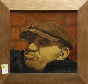 WINTERS K V,Portrait of a Man Wearing a Cap,Clars Auction Gallery US 2014-03-15