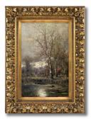 WINTFELDER J 1800-1900,LANDSCHAFT MIT TEICH UNDBÄUMEN,Lempertz DE 2011-03-23