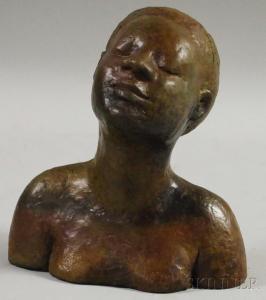WIRTH Carolyn 1900-2000,Portrait Bust of a Woman,1980,Skinner US 2012-04-11