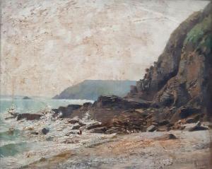 WIRTH Henri Prosper 1869-1947,Falaise sur la mer,Lombrail - Teucquam FR 2020-05-16