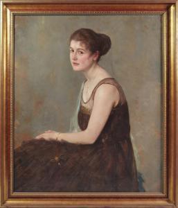 WISLICENUS HANS 1864-1939,Portret pani von Zech,1922,Rempex PL 2022-03-16