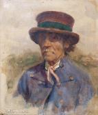 WISNIEWSKI Bronislaw 1866-1939,Portrait d'un paysan,Boisgirard & Associés FR 2011-11-23