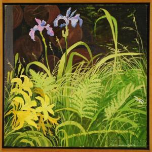 WISSEMANN WIDRIG Nancy 1930,Spring Garden with Yellow Lilies,Skinner US 2012-04-11