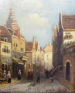 WIT J 1900-1900,View of cobbled street in town,The Cotswold Auction Company GB 2014-02-07