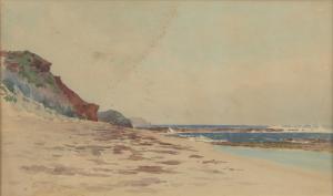 WITHERS Walter Herbert 1854-1914,Beach Scene,1913,Leonard Joel AU 2023-06-27
