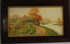 WITHERUP Henry King 1869-1943,Riverside Farmstead,Skinner US 2012-04-11