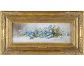 WITHROW Evelyn Almond 1858-1928,BLUE FLOWERS,1872,Abell A.N. US 2021-09-09