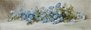 WITHROW Evelyn Almond 1858-1928,Blue Flowers,1892,Skinner US 2009-09-11