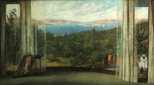 WITHROW Evelyn Almond,View of San Francisco Bay, Alcatraz and the hills ,Bonhams 2013-07-28