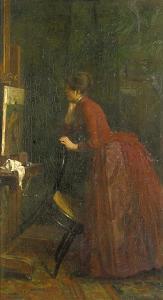 WITKAMP Ernst Sigismund 1854-1897,A lady in an atelier,Bonhams GB 2011-08-14