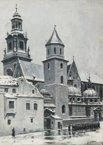 WITKIEWICZ Stanislaw 1851-1915,Katedra na Wawelu,1889,Rempex PL 2013-12-18