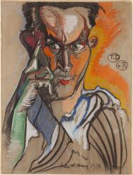 WITKIEWICZ WITKACY Stanislaw Ignacy 1885-1939,Self-Portrait,1918,Desa Unicum PL 2025-05-20