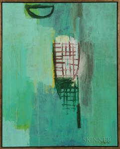 Witte Evert 1951,Untitled Painting (Green),Skinner US 2017-08-24