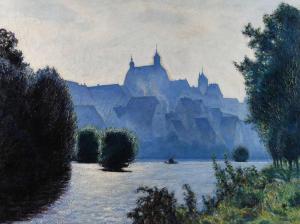 WITTEK CARL 1900-1900,Besigheim im morgendlichen Licht sommerlicher Blic,1927,Mehlis DE 2018-05-24