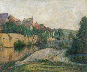 WITTEK CARL 1900-1900,View of Besigheim,1947,Nagel DE 2021-06-09