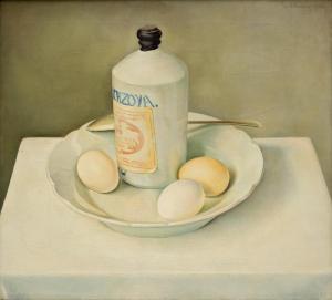 WITTENBERG Jan Hendrik W.,A still life with a soya bottle and eggs on a whit,Venduehuis 2023-11-16