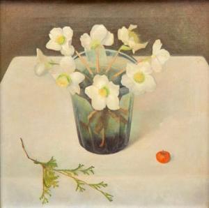 WITTENBERG Jan Hendrik W. 1886-1963,A still life with white narcissus in a glass va,1938,Venduehuis 2019-11-13