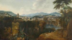 WITTHOOS Matthias 1627-1703,View of Rome from the Gianicolo,Galerie Koller CH 2016-09-23