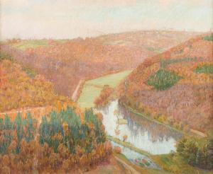 WITTKAMPF Rudolf 1881,Autumn in the dale of river Wupper,Hargesheimer Kunstauktionen DE 2021-03-13
