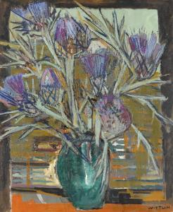 WITTLIN ALOIS EMIL 1903-1979,Fleurs d'Artichauts,1956,Dobiaschofsky CH 2012-05-12