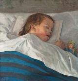 WLASOFF Sergei 1859-1924,SLEEPING CHILD,1899,Bukowskis SE 2012-05-30