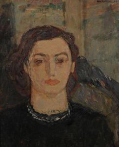 WODYNSKI Jan 1903-1988,Portret kobiety,1953,Sopocki Dom Aukcjny PL 2023-03-08