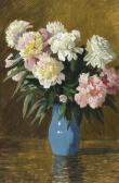 WODZINSKI Josef 1859-1918,Peonies in a vase,1911,Agra-Art PL 2011-06-12