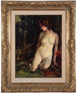 WOELFLE Arthur William 1873-1936,Seated Nude,Neal Auction Company US 2021-08-04